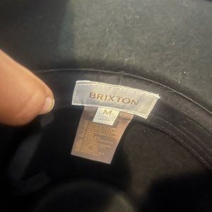 Brixton hat. Black. 7 1/4 58 cm